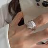 Кольцо из стерлингового серебра 925 пробы с лунным камнем, неправильной формы, для женщин, подарок на вечеринку, регулируемое, индивидуальное, корейское, дропшиппинг