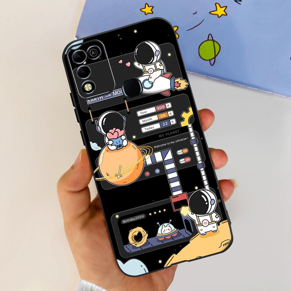 Для Infinix Hot 11 Play 6.82" Мягкие Силиконовые Чехлы Для Телефона Для Infinix Hot 11 Play 11play 10Play Чехол Роскошные Цветы Funda Capa
