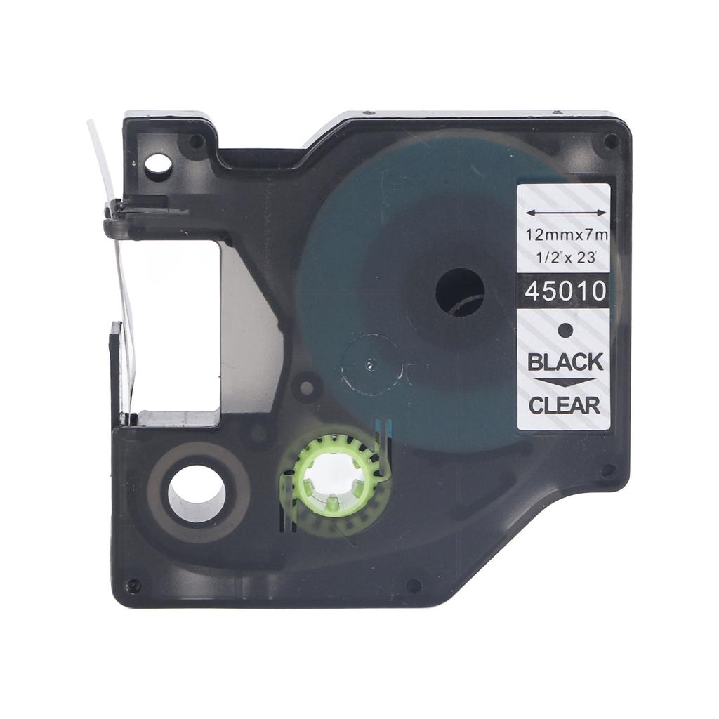 12mm Label Maker Tape Replacement 23.0ft Length Waterproof High Laminated Label Maker Tape for Test