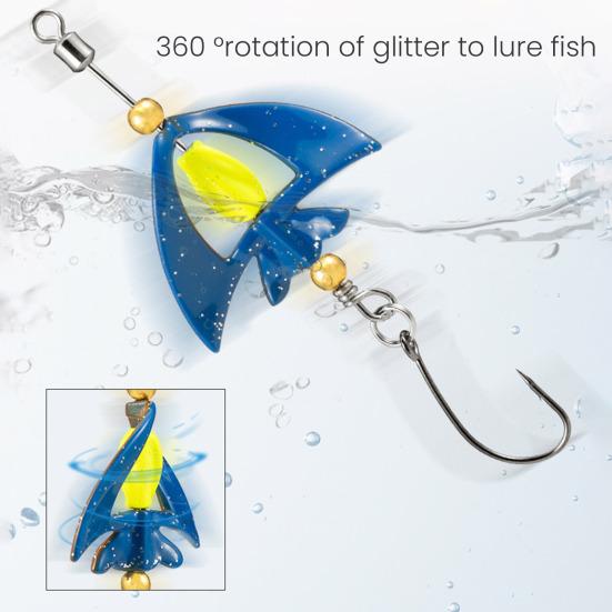 5 шт. 5 см/4 г вращающаяся блесна с крючком из твердого металла вращающаяся на 360 градусов блесна для ловли соленого пресноводного судака окуня аксессуары