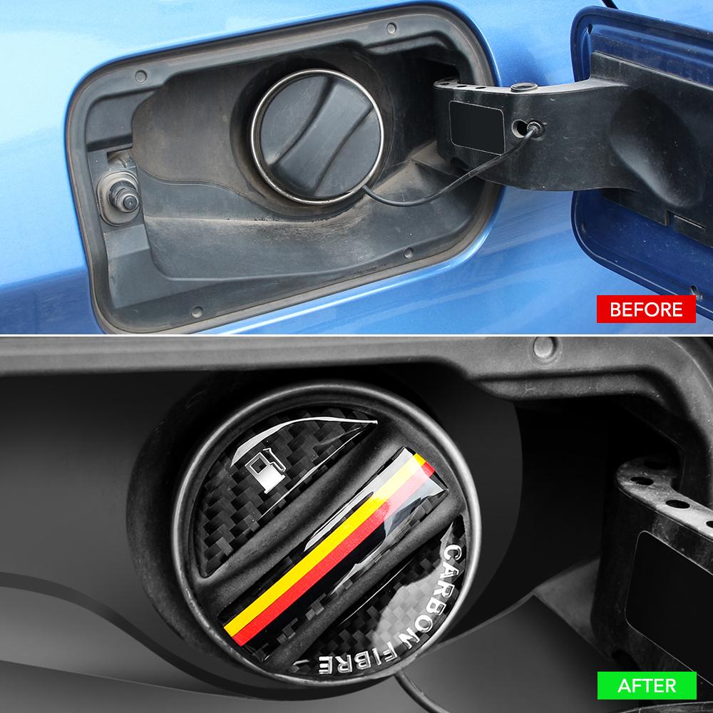 Крышка топливного бака из углеродного волокна, декоративная наклейка для Volkswagen VW Passat Tiguan T-Roc Golf Jetta Sharan Scirocco EOS T-Cross
