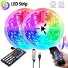 Smart LED Strip Lights, Remote Control RGB5050 Music Sync Flexible 5V Lamp For TV Backlight Christmas Decoration Gift