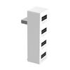 Док-станция расширения 4-в-1 с защитой от помех, 4 порта USB 2.0, без задержек, USB-хаб для контроллеров игровых консолей
