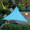 1PC Landscape Canopy\t\t Patio Balcony Triangular Canopy Outdoor Sun Protection Folding Silver Coated Awning Shade Sail 3 Meters