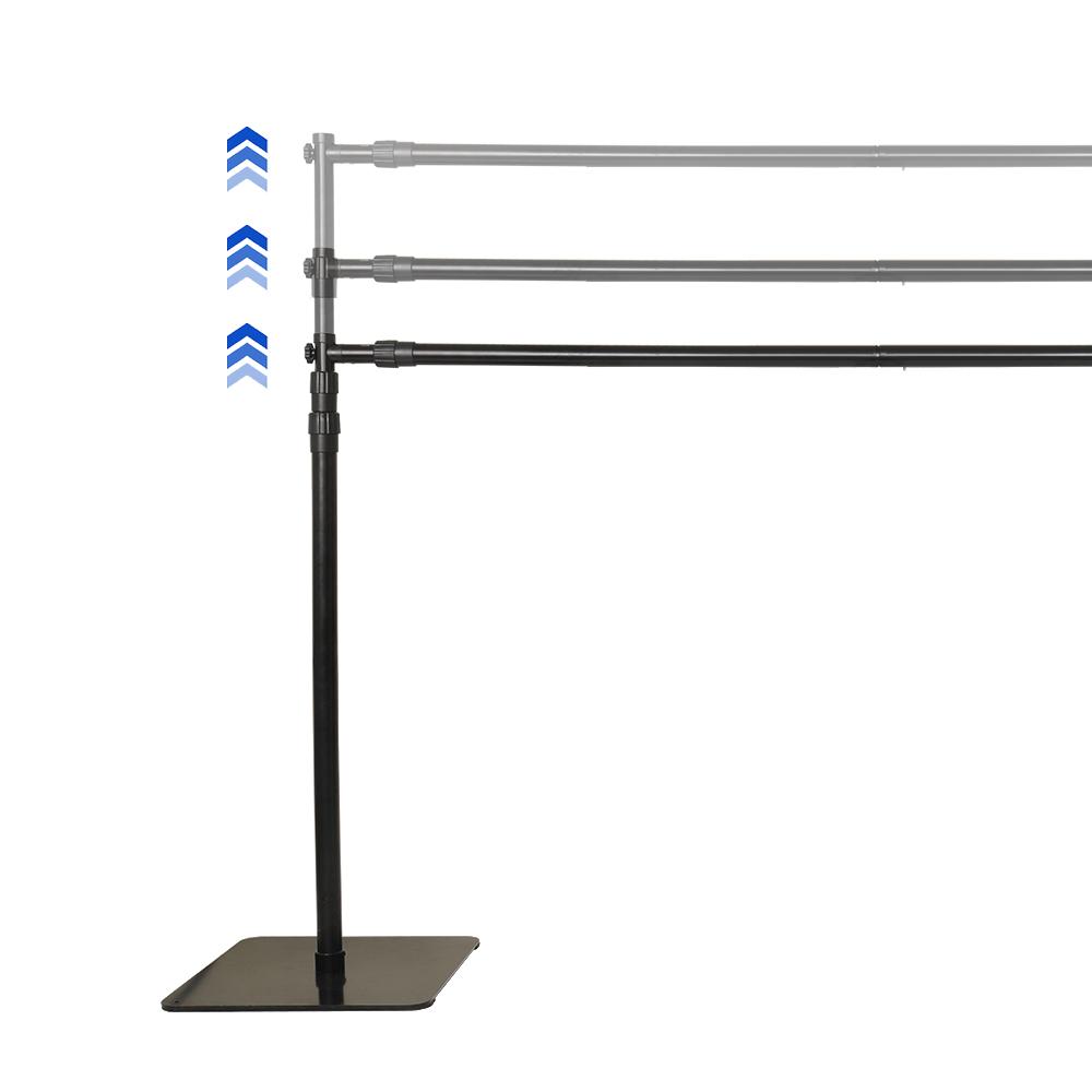 2.4x3 Meters/7.9x9.8ft Heavy Duty Studio Photography Background Support System Metal Backdrop Stand