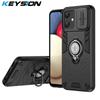 KEYSION Противоударный защитный чехол для Samsung A06 A05 A04 4G Slide Camera Lens Защитное кольцо Подставка для телефона Задняя крышка для Galaxy A06