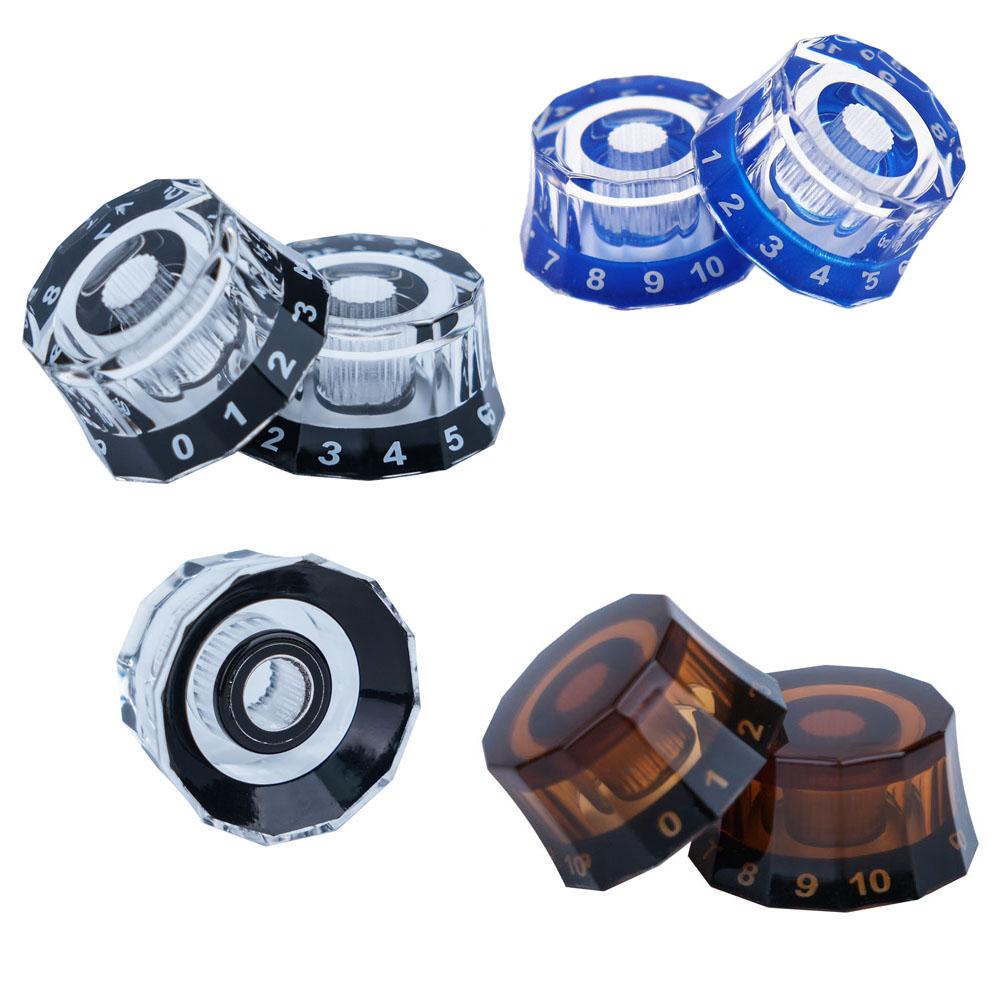 3 шт. 4 шт. Ручки для электрогитары Speed Volume Tone Control Knobs Стиль абажура Для деталей электрогитар Замена