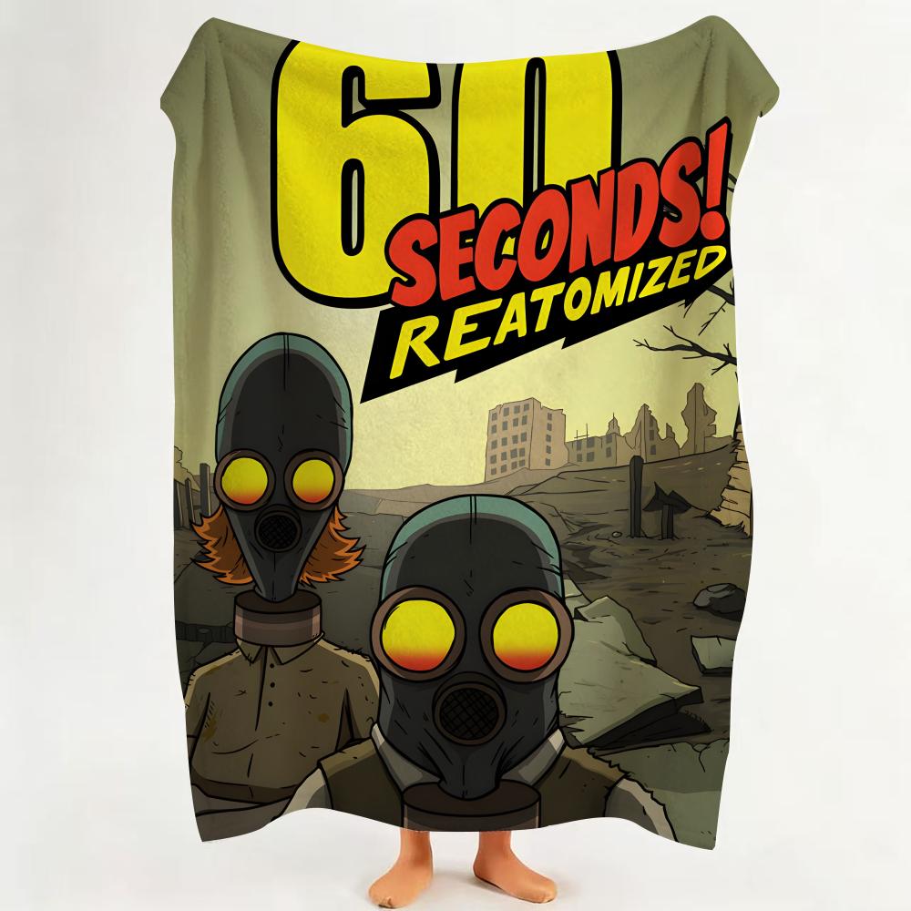 game S Sixty S Seconds Throw Flannel Throw Blanket Suitable for Sofa Living Room Bedroom