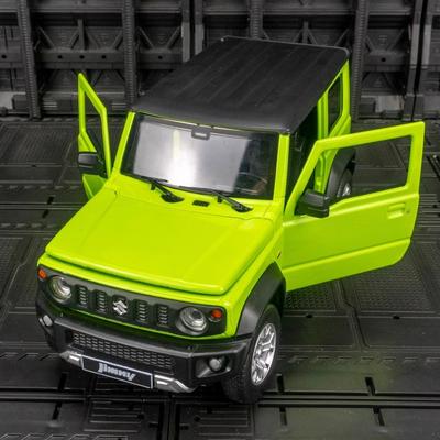 1:24 Suzuki Jimny Внедорожник SUV Металлический Литой Модель Автомобиля Звук и Свет Коллекция Дисплей Хобби Декор Подарки Для Мальчика