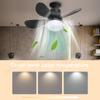Светодиодный потолочный вентилятор мощностью 30 Вт, E27 с пультом дистанционного управления, потолочный вентилятор, 3 скорости, комнатный потолочный вентилятор с регулировкой яркости для спальни