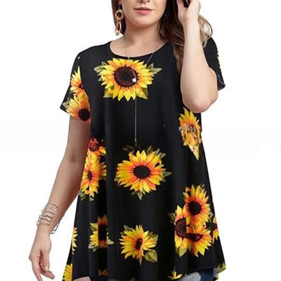 Футболка большого размера для женщин с 3D-принтом, футболки с коротким рукавом, свободные футболки