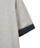 Футболка-henley Dandel Dd Check с закатывающимися рукавами и воротником-стойкой (серый)