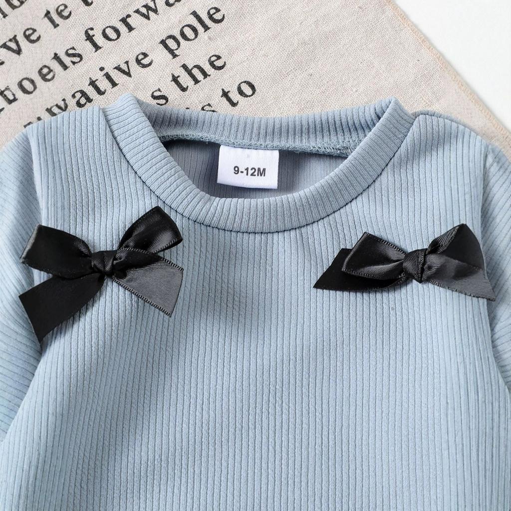 Kids Casual Long-Sleeve Set, Comfortable Daily Wear Outfits