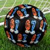 1pc Fire Ice Numbers Size 5 Soccer Ball Professional Match Training Football Indoor &Outdoor Sports Ball Lightweight Durable c6571