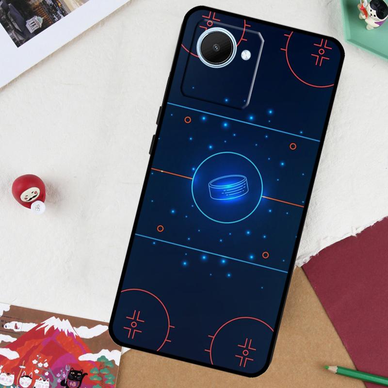 Чехол для Realme GT 6T 6 5 GT 7 Pro C61 C55 C53 C51 C21Y C25S C67 C75 10 11 12 13 14 Pro Plus с рисунком шайбы для хоккея