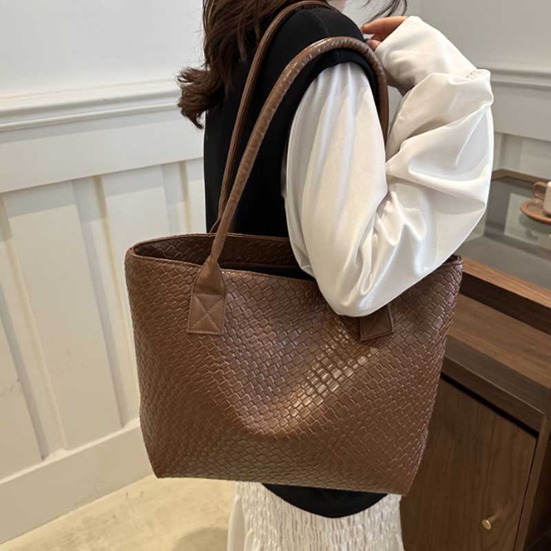 Luxury Women's Tote Bags Large Capacity Crocodile Pattern Handbags Daily Commuting Shoulder Bag Clutch Purse Bolso Mujer