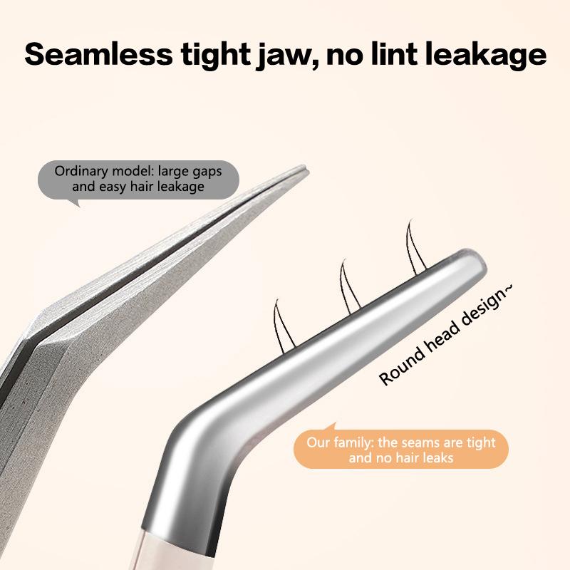 1 шт. Пинцет для ресниц с волоконным наконечником для бровей для наращивания ресниц Волоконные наконечники для наращивания ресниц Инструменты для макияжа Аксессуары