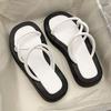 Roman straps cool slippers women wear summer women wear 2025 new open-toed Internet celebrity super fire thick bottom sandals