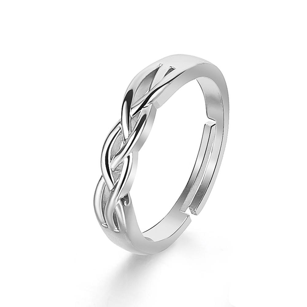 2023 Новая мода кольцо из 2 предметов Роскошный набор колец с бриллиантами унисекс Открытие Регулируемый изысканный подарочный набор колец Комбинация