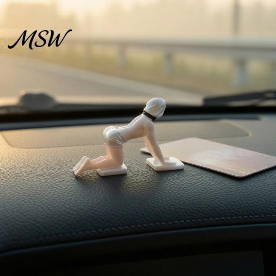 Cool Car Accessories for Men 3D Printed Masked Hottie Ornament, Mysterious Character Figurine, Stable Custom Interior Decor Base Desktop Display