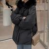 Olivier S cloSet Simple Fur Trimming Hooded Padding Jacket O2111pd603d