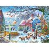 Diamond Painting Cross Stitch Full Round Drill Christmas Streetscape Diamond Embroidery