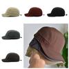 Japanese Style Short Brim Baseball Cap Solid Color Peaked Cap Simple Sun Hat  Sports