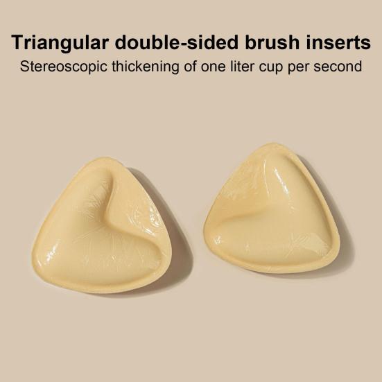 Двусторонние липкие вкладыши для бюстгальтера, многоразовые самоклеящиеся вкладыши для бюстгальтера Push Up, невидимые вставки для бюстгальтера для купальника бикини, спортивный бюстгальтер без бретелек