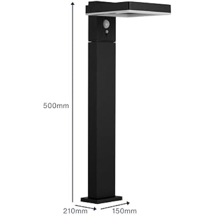 Eclairage solaire - REV - Stehleuchte Square - Noir - Carré - LED