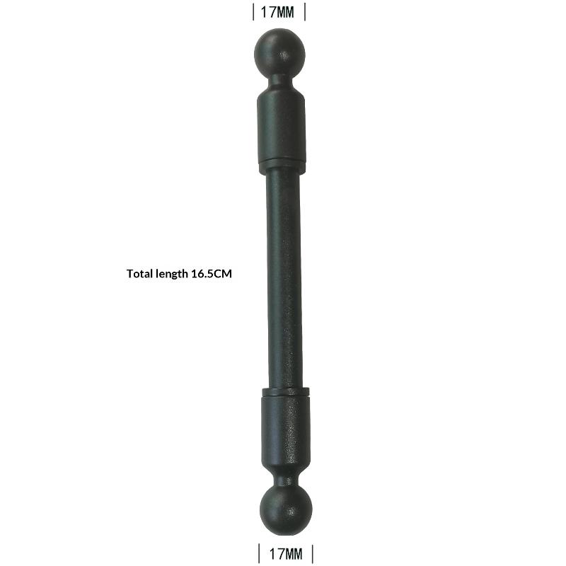 Adjustable Long Arm Dual Ball Head Extension for Car Phone Mount Universal Holder Rod Accessory for Dashboard Versatile Positioning