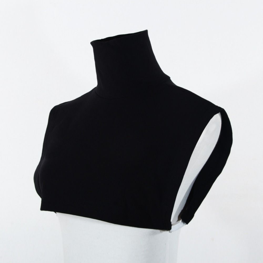 Solid Color Turtleneck Fake Collar Extensions Half Top Blouse New Mock Neck Cover