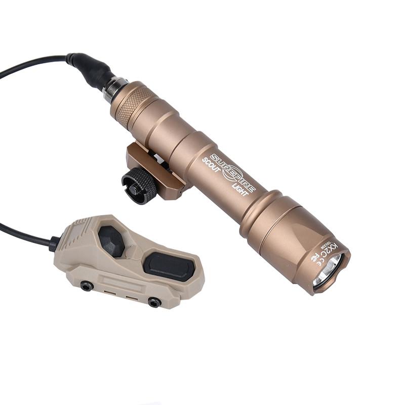 Surefire SF Tactical M300/M600 Flashlight with AXON Switch 20mm Picatinny Rail - Powerful Hunting & Airsoft Strong Light