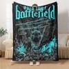 1pc Battlefield Inked Soft Flannel All Season Throw for Home, Office, Outdoor UseDurable Comfort Soft Warm Throw for Home