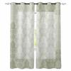 Retro Mottled Sage Green European Pattern Blackout Curtains For Living Room Bedroom Printed Window Treatment Drapes Home Decor