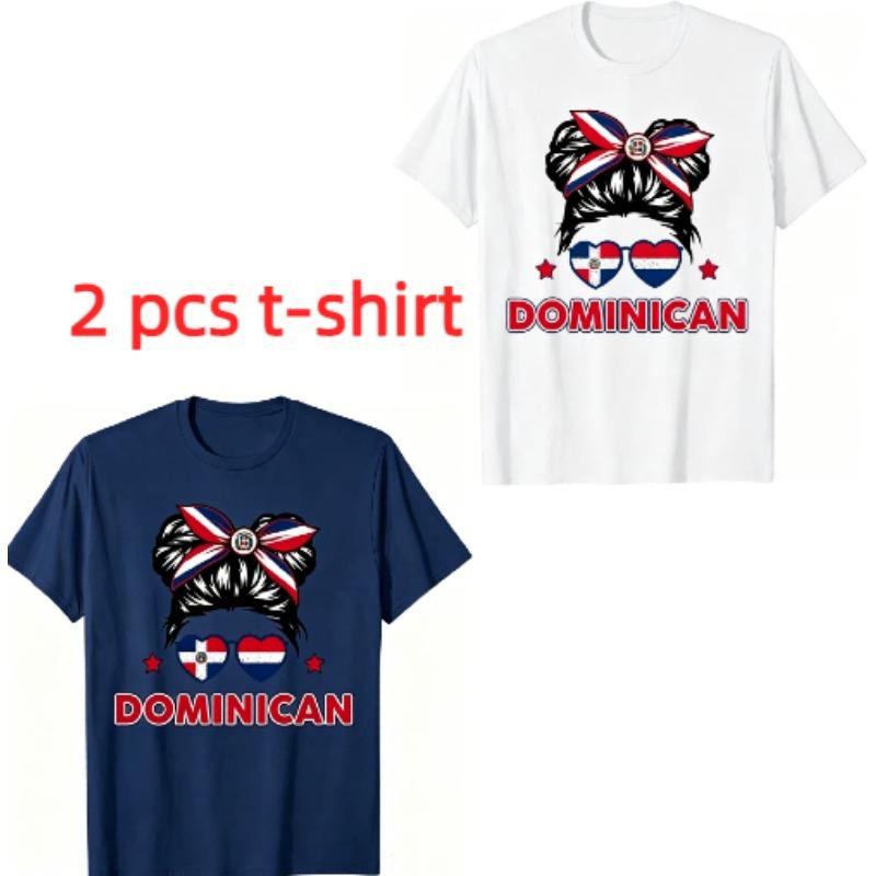 Funny Anime Dominican Girl Pattern Print Kids T-shirt Summer Girls Boys Casual Fashion Tops Kids O-Neck Short Sleeve T-shirt Clothing