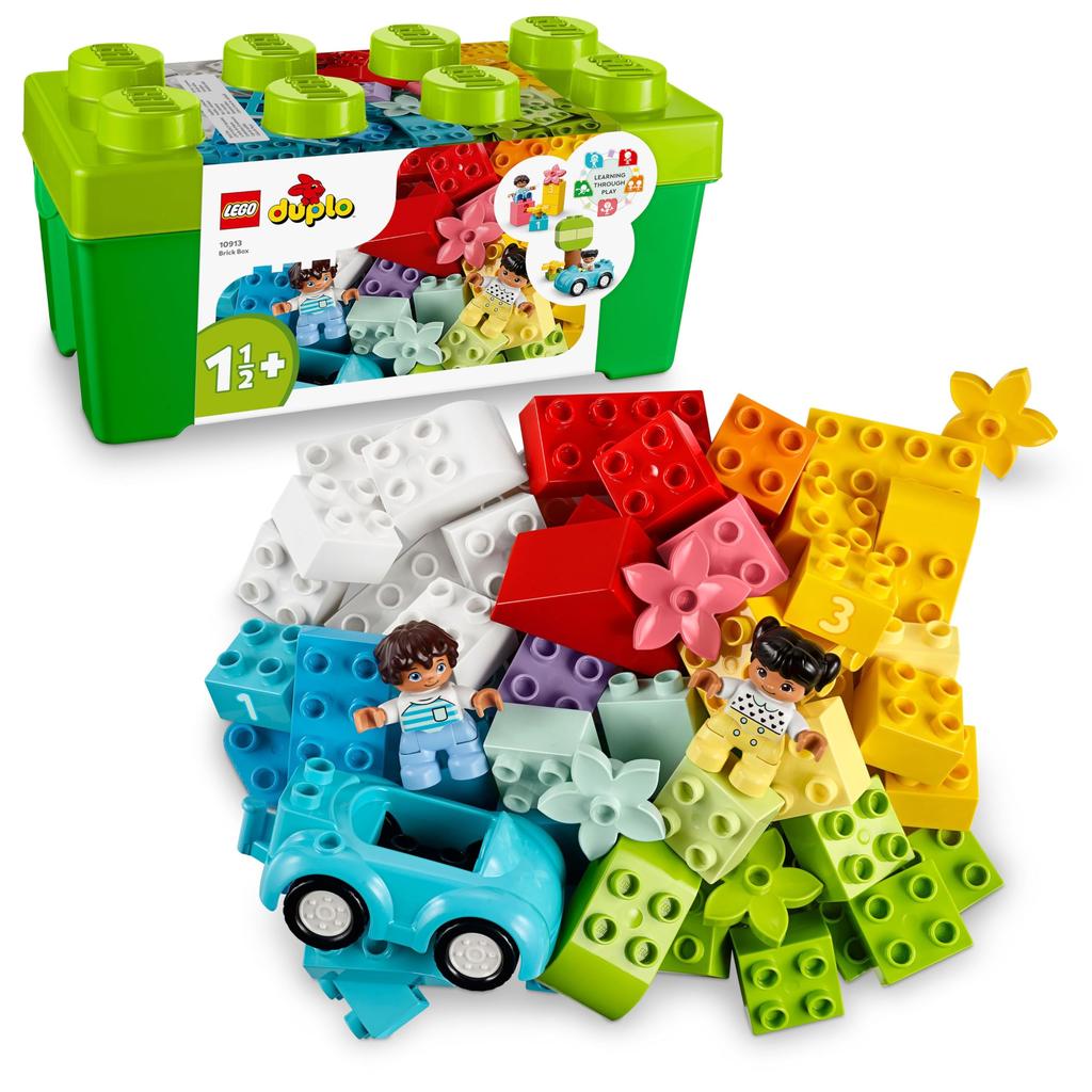 LEGO Duplo Duplo Container Deluxe Set - Educational Toy for Toddlers (Boys & Girls) - First LEGO Blocks - Ages 1.5, 2, 3 - Educational Toy (Item No. 1