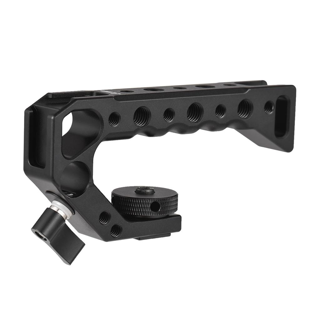 Universal Top Handel Camera Top Handgrip with 4 Cold Shoe Mounts ARRI Positiong Hole 1 4in And 3 8in Threaded Holes