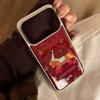 Позолоченный чехол для мобильного телефона Pony iPhone17promax 13 Праздничный красный 16 Apple 17 и другие модели