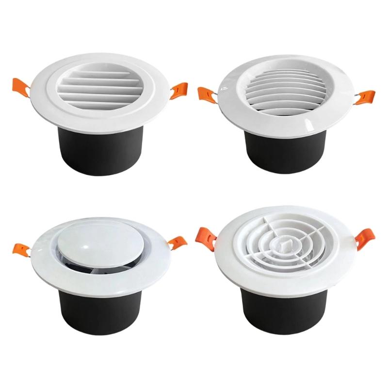Circular Air Outlet Cover For Exhaust System 100mm Size acrylonitrile Adjustable And Flexible