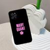 M-Mary Q-Quant Phone Case For IPhone 16 15 14 13 12 Mini 11 Pro XS Max X XR SE 6 7 8 Plus Soft Silicone Cover