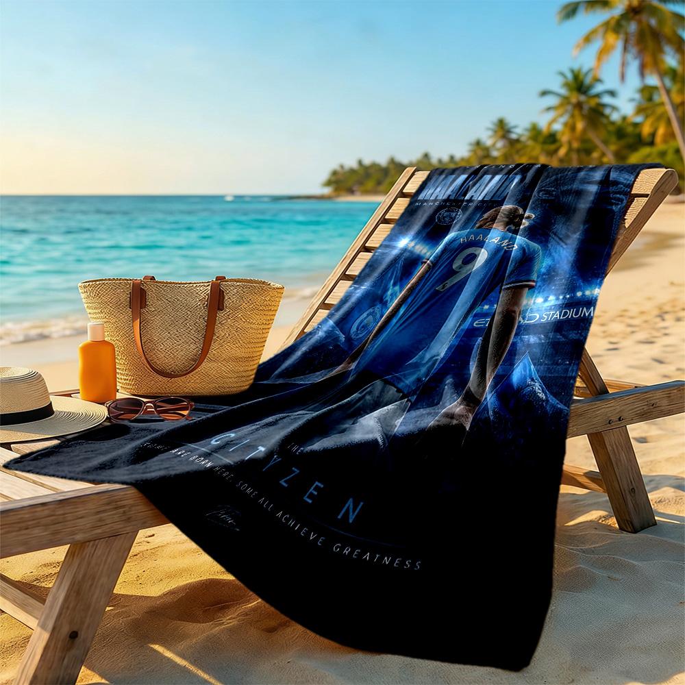 Haaland Beach Towel Quick-Dry Soft Microfiber Comfortable Lightweight Suitable for Swimming, Gym, Camping, Yoga Vacation