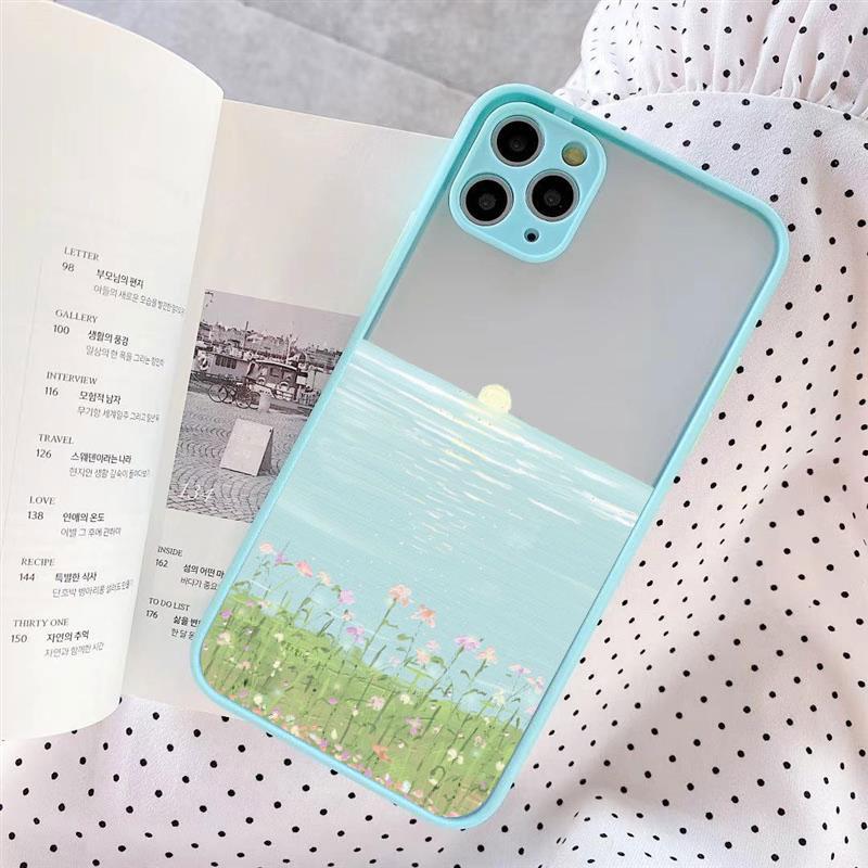 Field Flower Jungle Fresh Scenery Phone Case For iphone 16 14 11 12 13 15 Pro Max Mini 7 8 Plus SE2 XR XS Shockproof Cover Funda