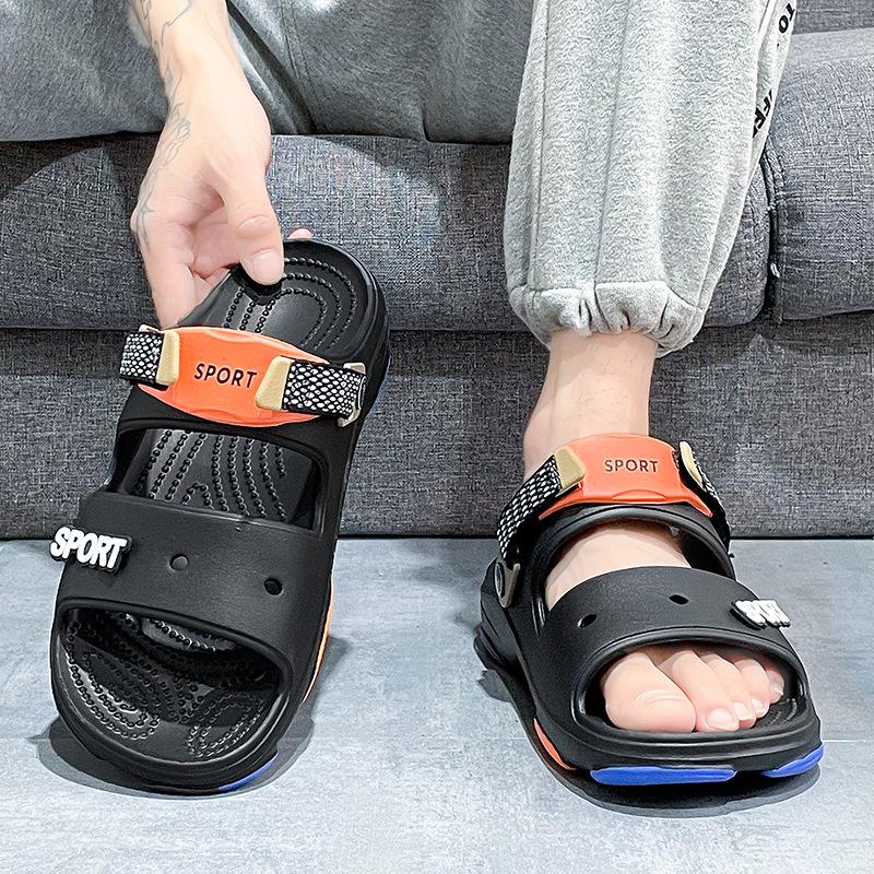 Casual Summer Mens Comfortable Slippers Soft Anti Slip Wear Resistant Sports Fashion Simple Beach Slippers