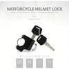Motorcycle Helmet Lock, Universal Motorbike Anti Theft Helmet Lock Aluminum Alloy Security Padlock with for Bicycle Vehicles