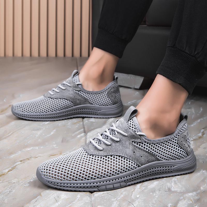 Мужские дышащие повседневные спортивные кроссовки Flyknit - Легкий сетчатый дизайн