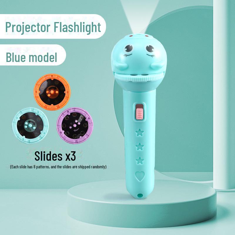 Фонарик-проектор для раннего развития детей - интерактивный ночник в подарок для мальчиков и девочек