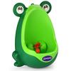 Toddler Urinal for Boys, Frog Potty Training Toilet with Spinning Target, Ages 1-6 (Green)