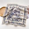 Floral Print Square Scarf Breathable Lady Scarves Headband Fashion Handkerchief