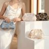 Elegant Embroidery Shoulder Bag Satin Crossbody Bag Vintage Handbag  Party Occasion