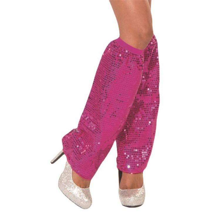 Mardi Gras Sequins Long Leg Socks Elastic Cuffs Leg Warmers Glitter Legwamers Costume Trendy Leg Sleeve Gifts